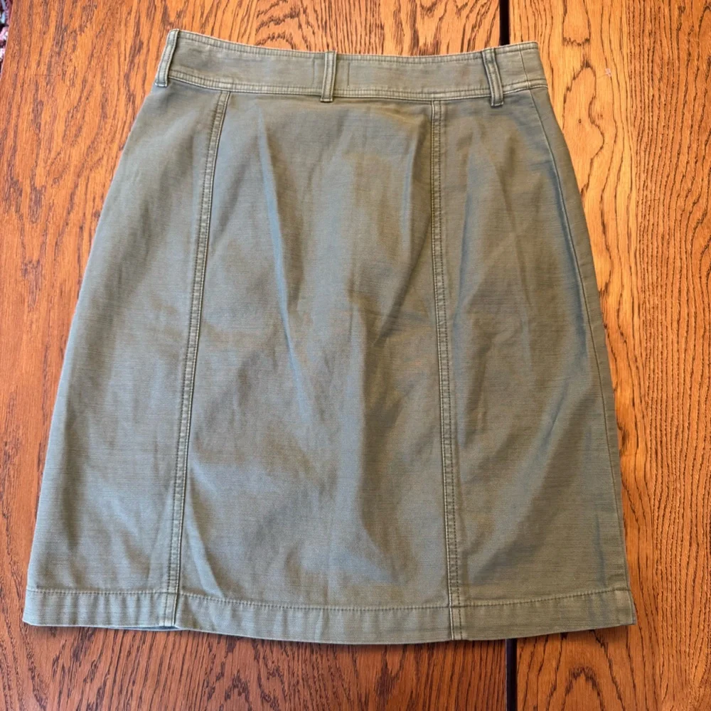 J.‎ Crew Re-Imagined Olive Button-Detail Fabric Military green Soft Cargo